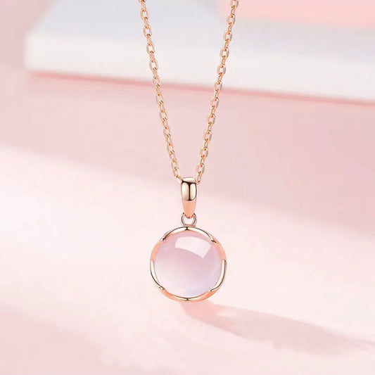 Sakura Pink Crystal Necklace