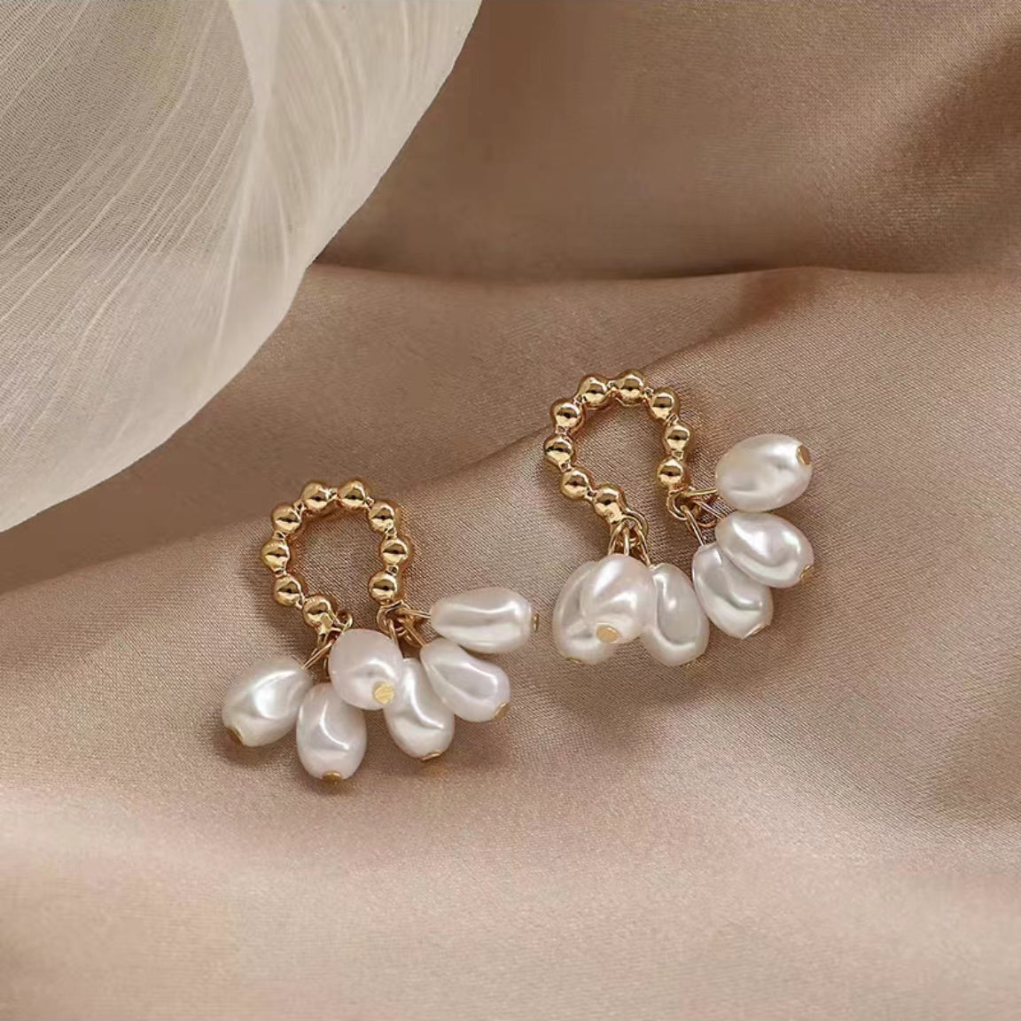 Exquisite Baroque Pearl Earrings