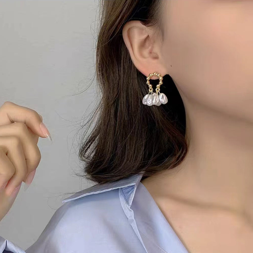 Exquisite Baroque Pearl Earrings